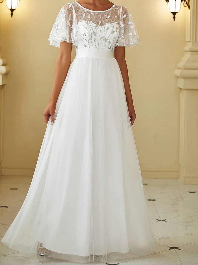 Rochie maxi SHEIN, alb