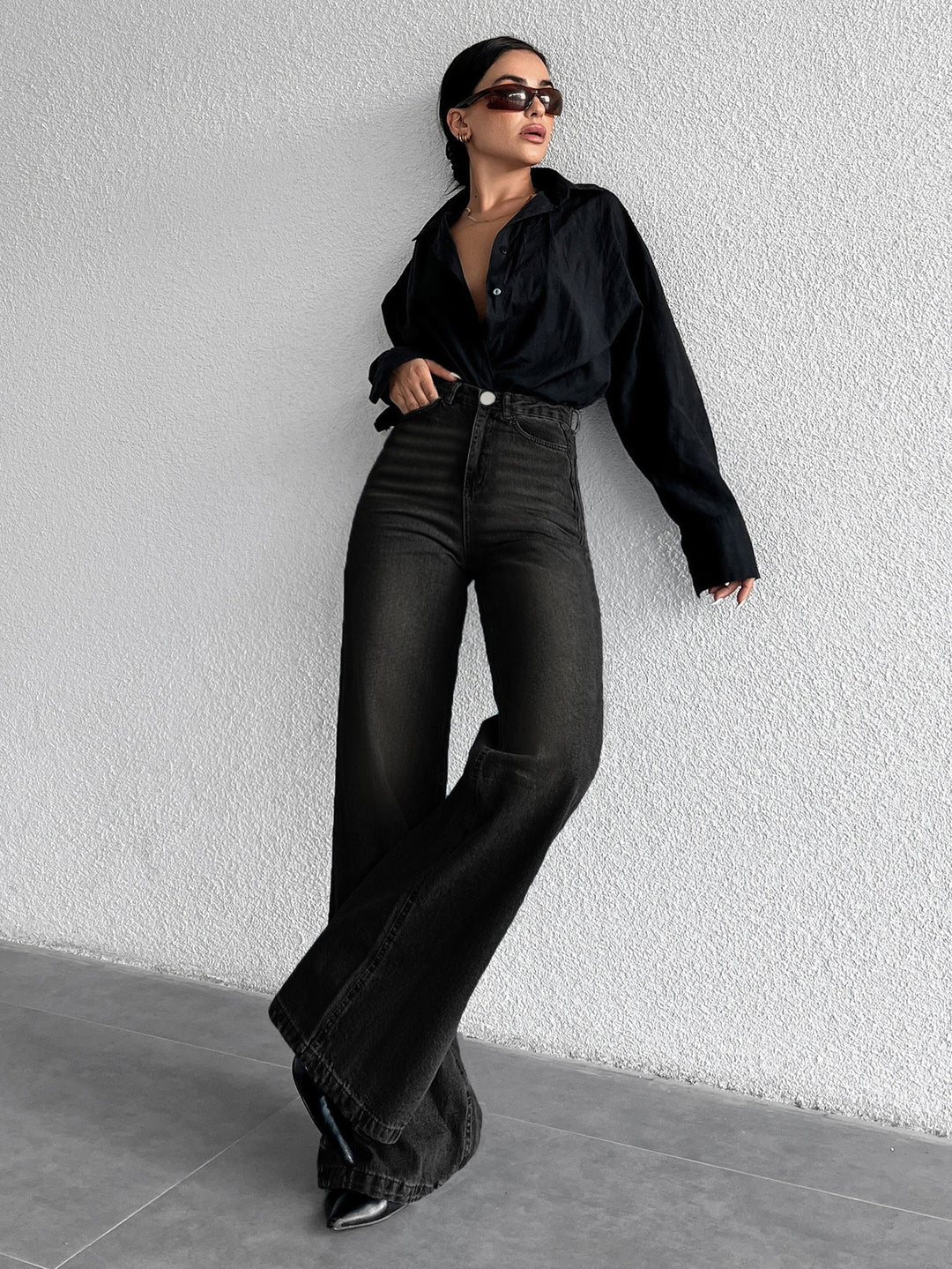 Jeans SHEIN, negru