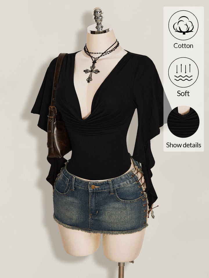 Top SHEIN, negru
