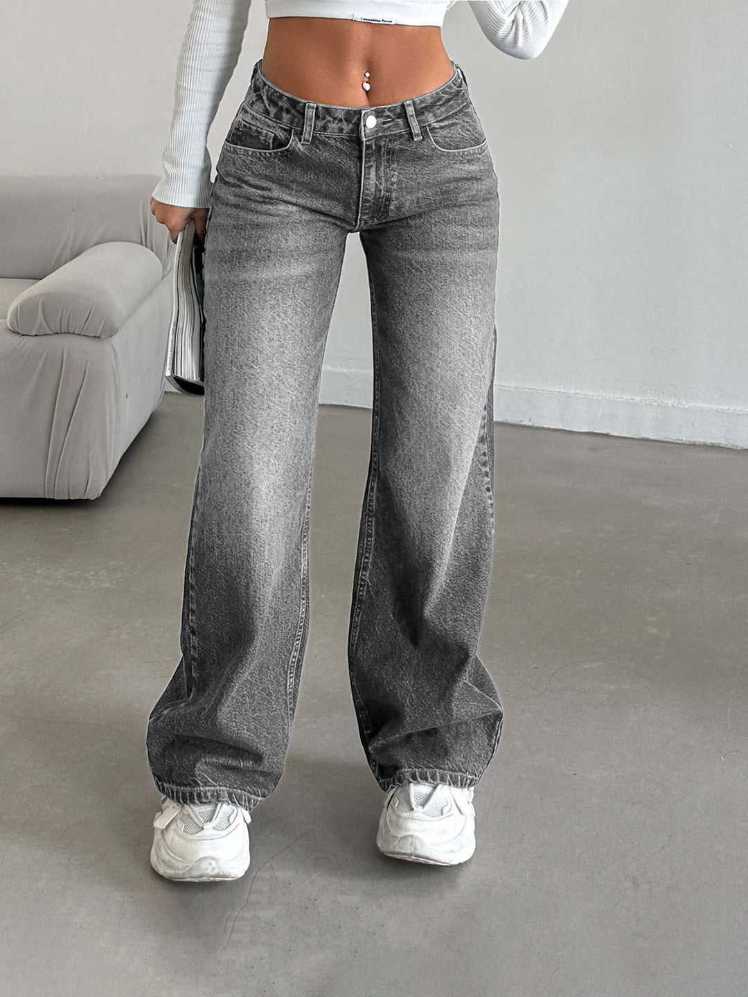 Jeans SHEIN, gri
