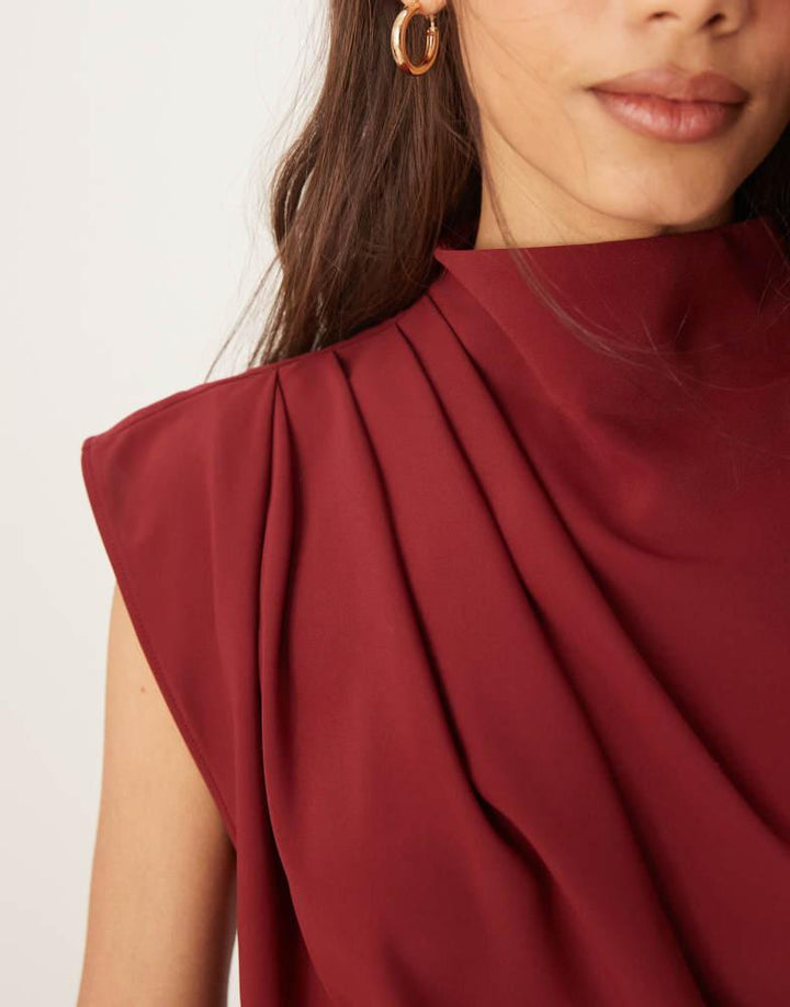 Rochie midi ASOS, roșu