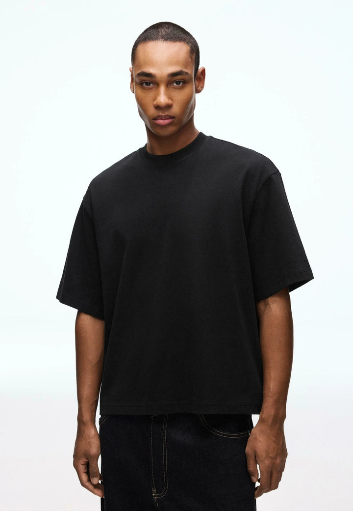 Póló BERSHKA, fekete