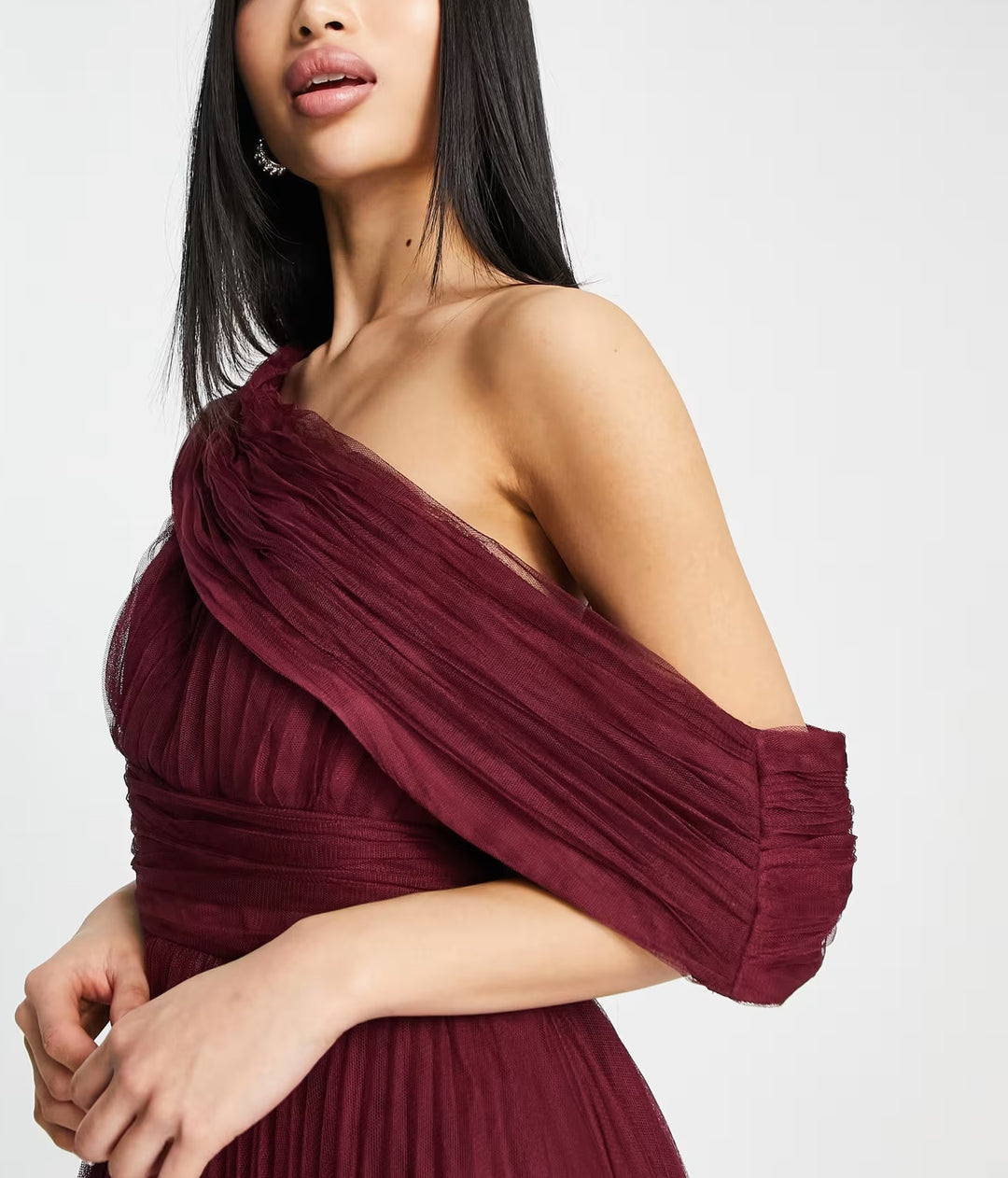 ASOS bordó maxi ruha