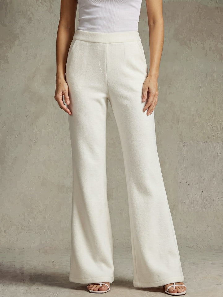 Pantaloni SHEIN, alb
