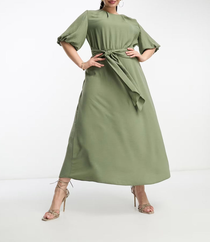 Rochie midi ASOS, verde