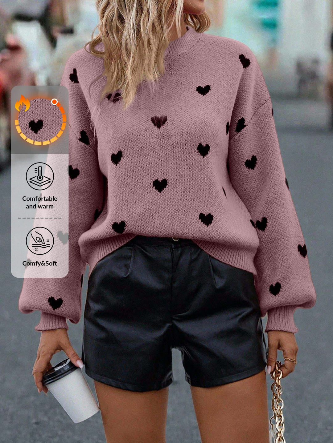 Pulover SHEIN, roz