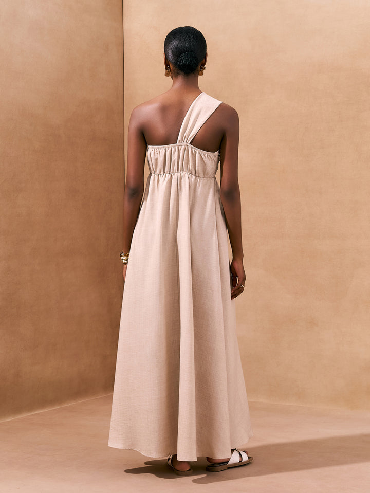 Rochie maxi SHEIN, bej