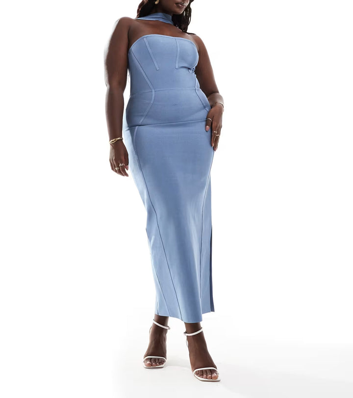 Rochie maxi Asos, albastru