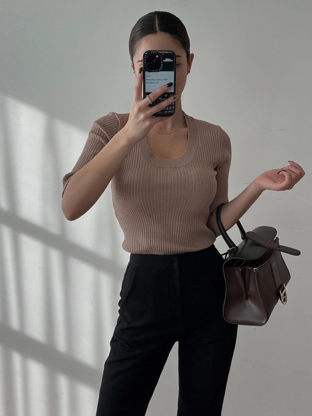 Pantaloni SHEIN, negru
