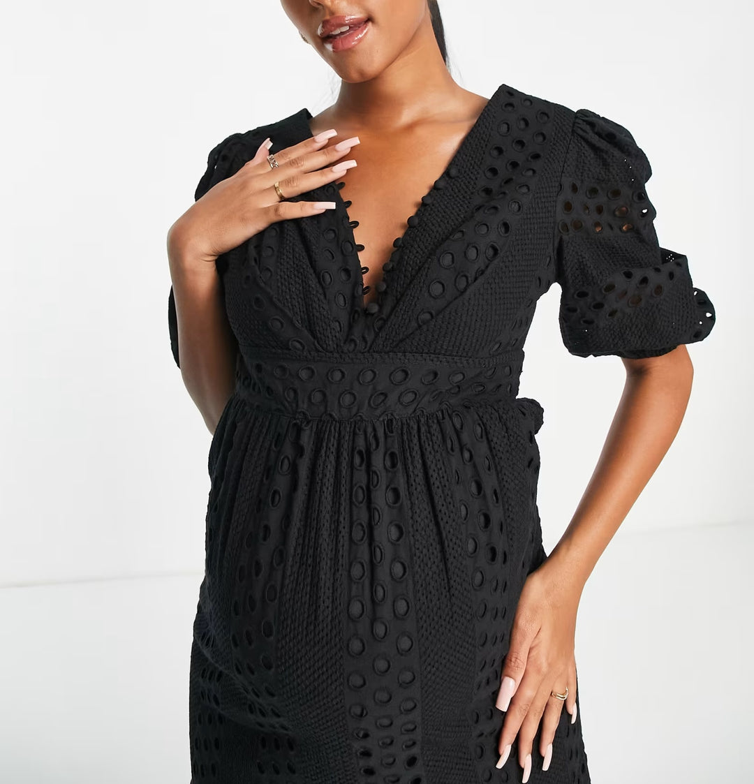 ASOS midi ruha, fekete
