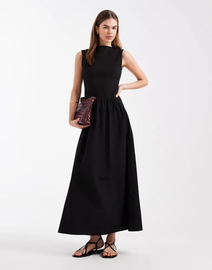 Rochie maxi ASOS, negru