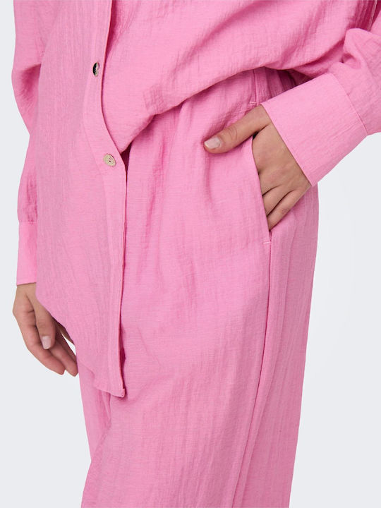 Pantaloni ONLY, roz