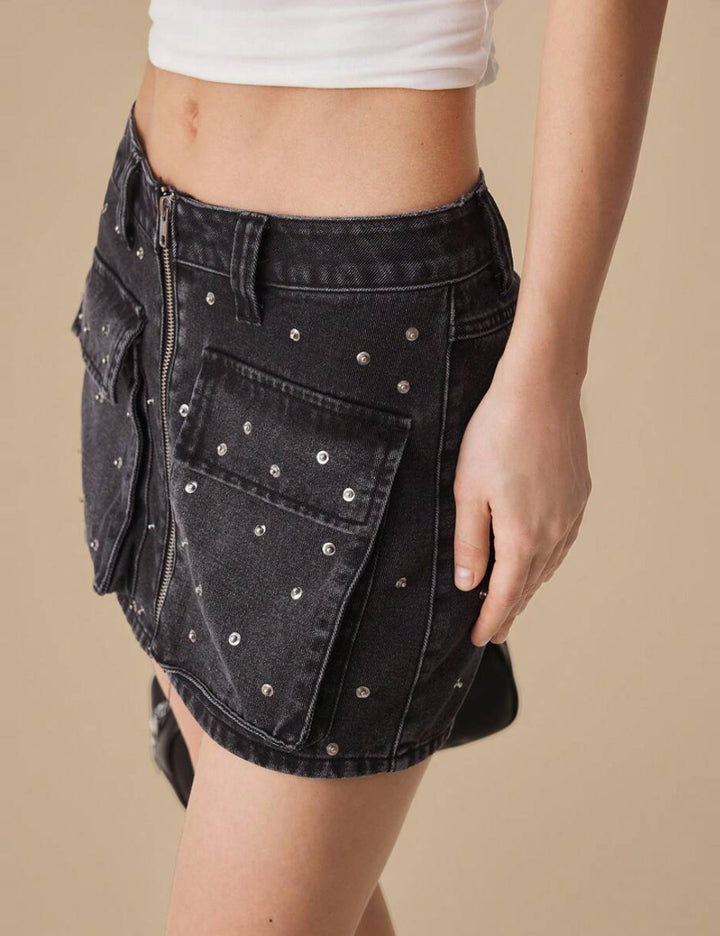 Shein lila farmer mini szoknya