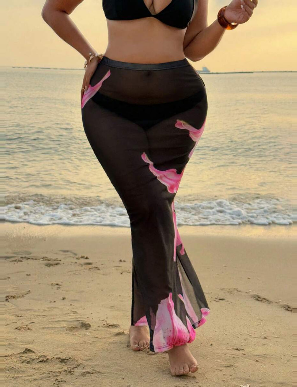 Shein Curve+ strandalsószoknya, vegyes színek
