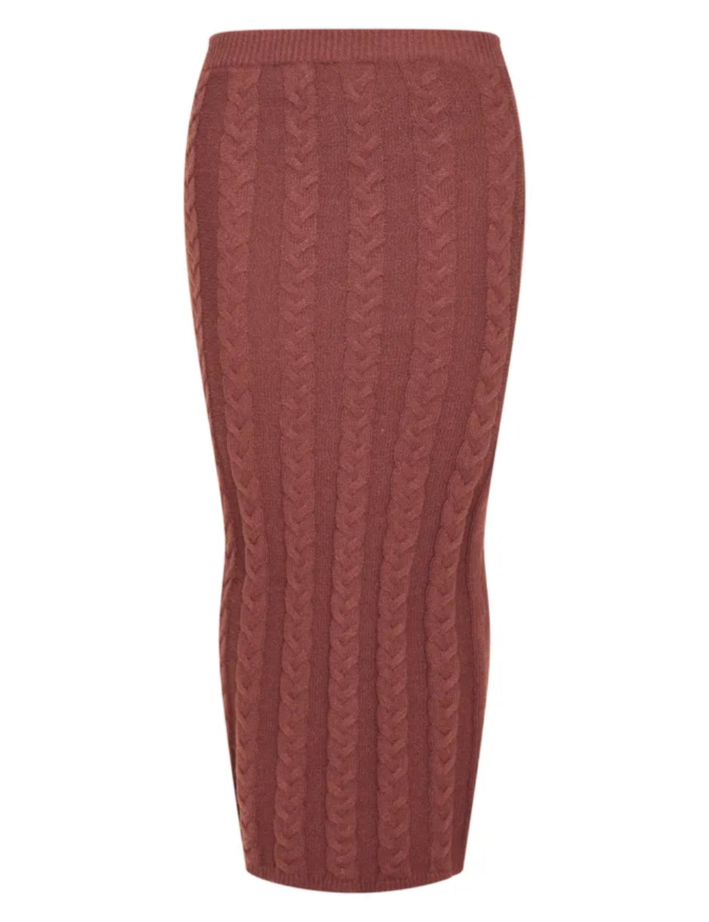 PRETTYLITTLETHING maxi szoknya, barna