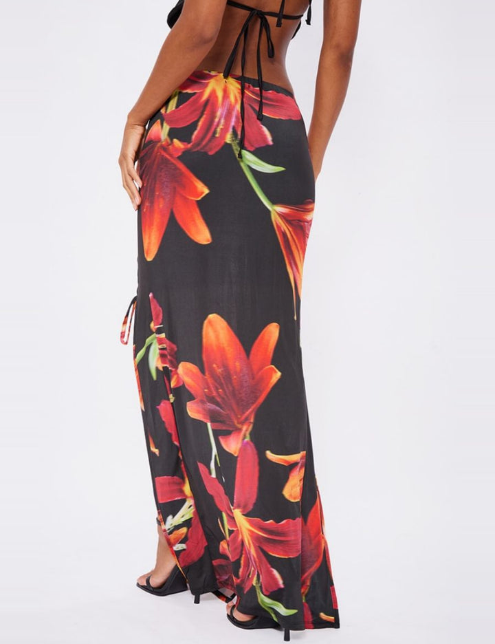 PRETTYLITTLETHING maxi szoknya, többszínű