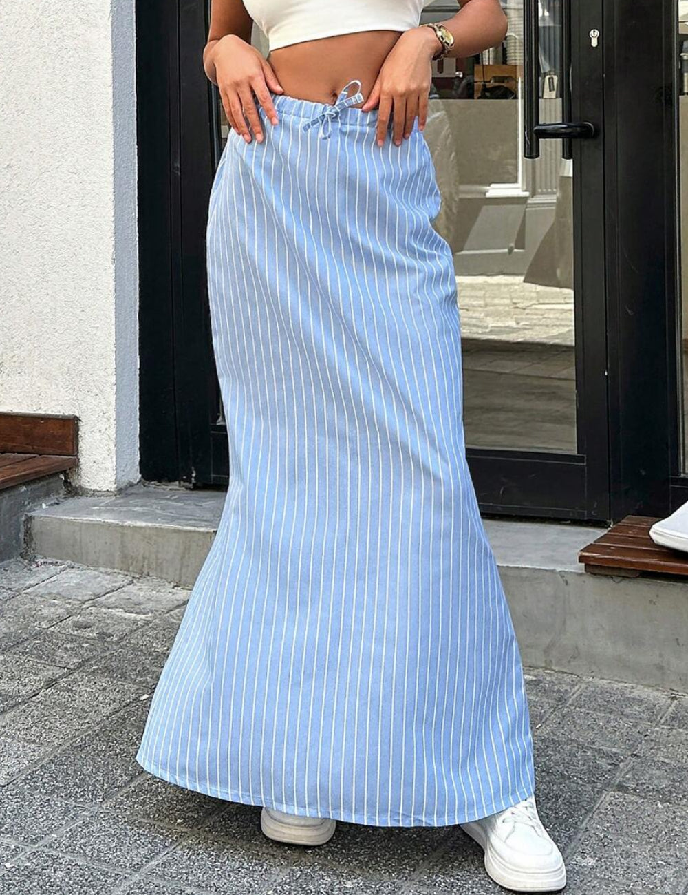 Shein maxi szoknya, kék