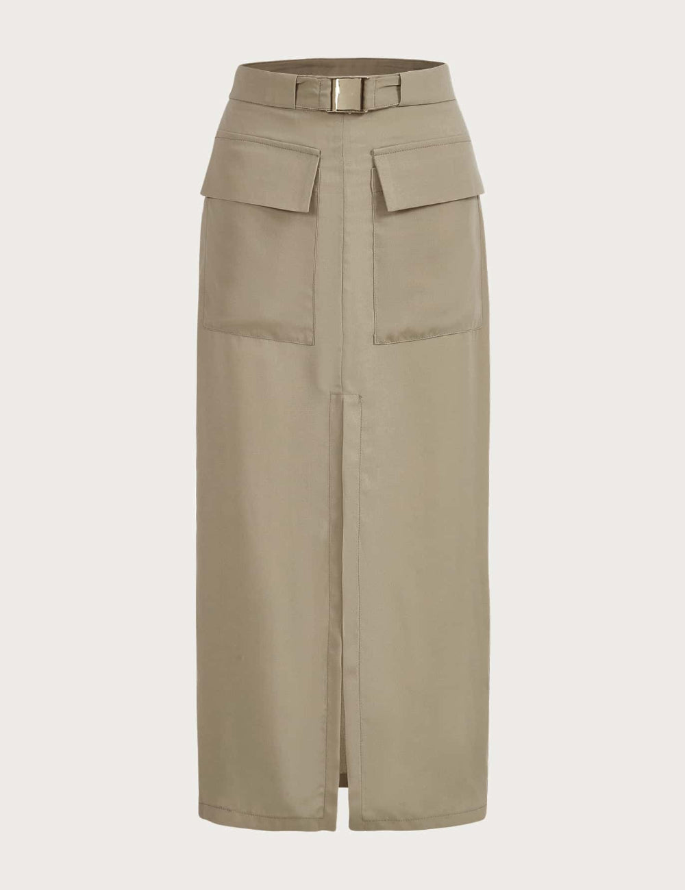 Shein khaki maxi szoknya