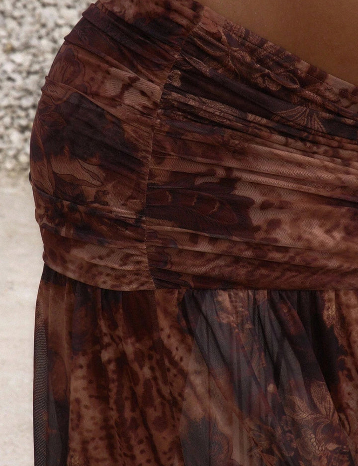 Shein barna maxi szoknya