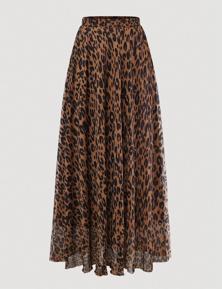 Fustă maxi Shein Curve+, mix culori