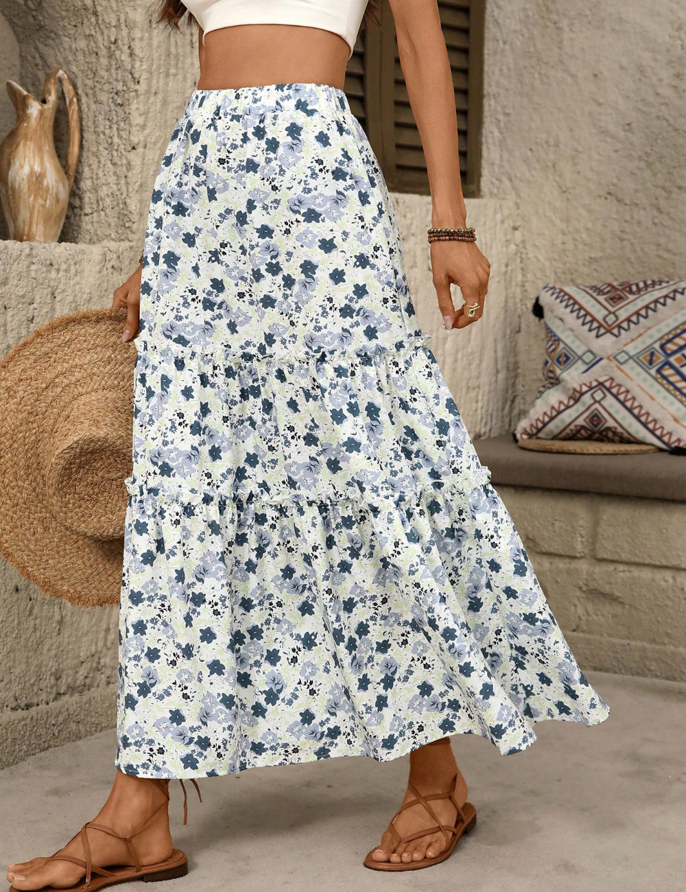 Shein maxi szoknya, színes mix