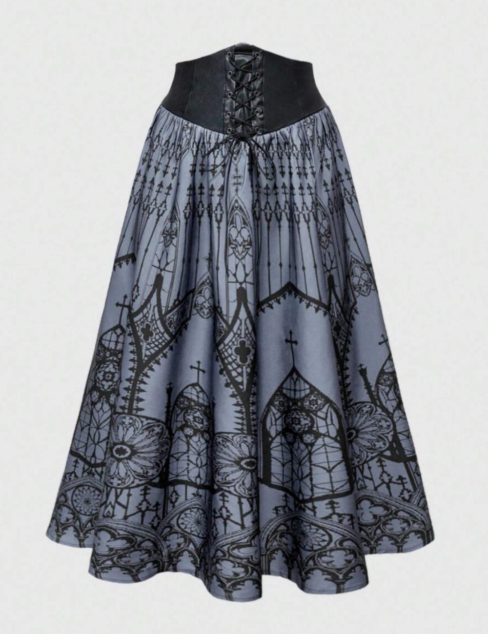 Shein Curve+ maxi szoknya, többszínű