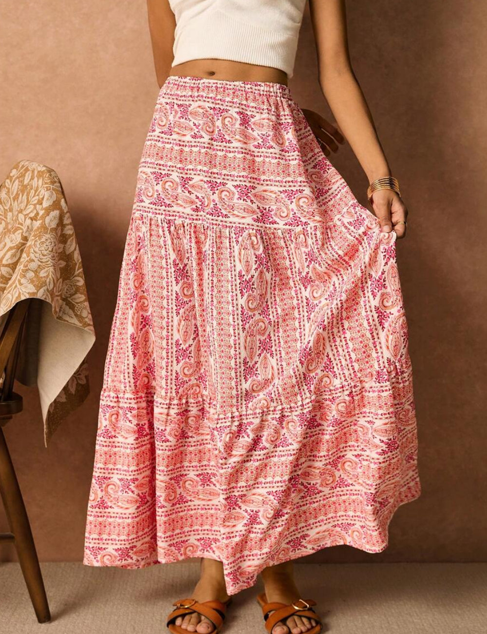 Shein maxi szoknya, többszínű
