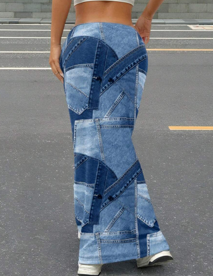 Shein maxi szoknya, többszínű