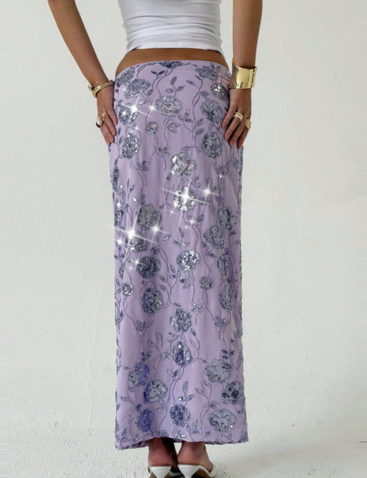 Shein maxi szoknya, lila