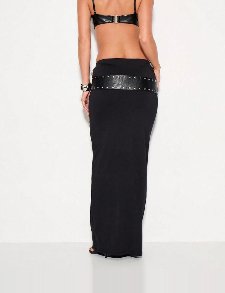 Shein maxi szoknya, fekete