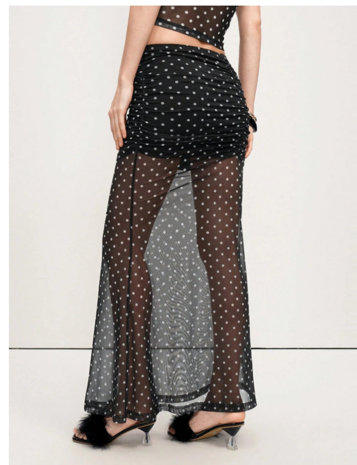 Shein maxiszoknya, fekete