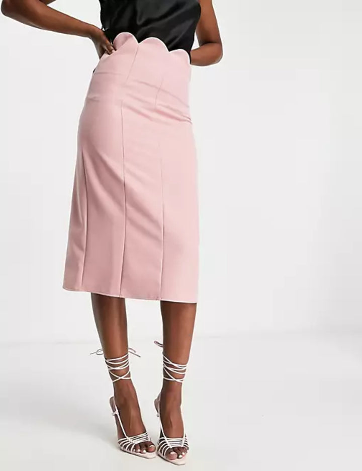 ASOS midi szoknya, rózsaszín