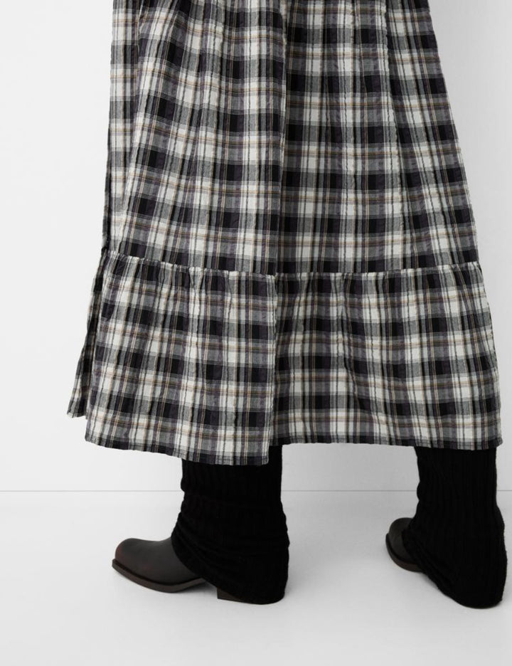 Fustă midi Bershka, mix culori