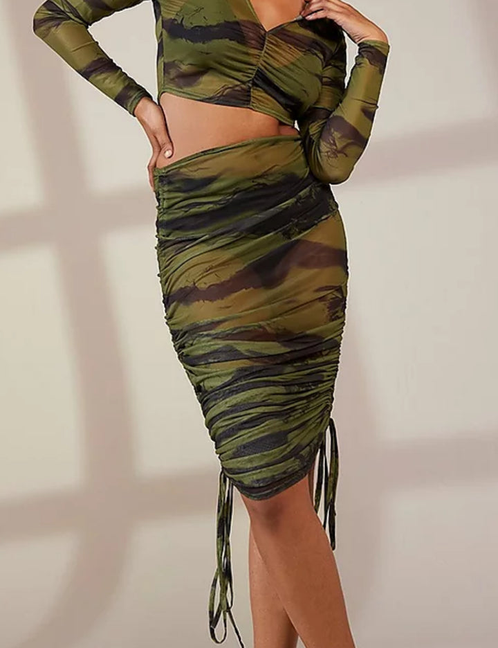 Boohoo midi szoknya, vegyes színek