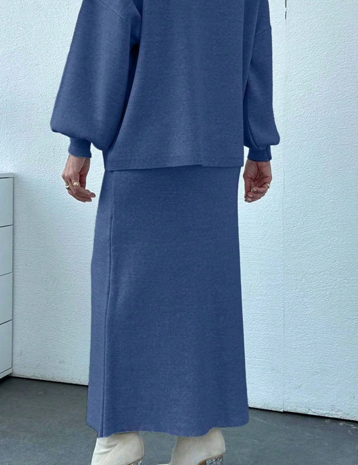 Shein midi szoknya, kék