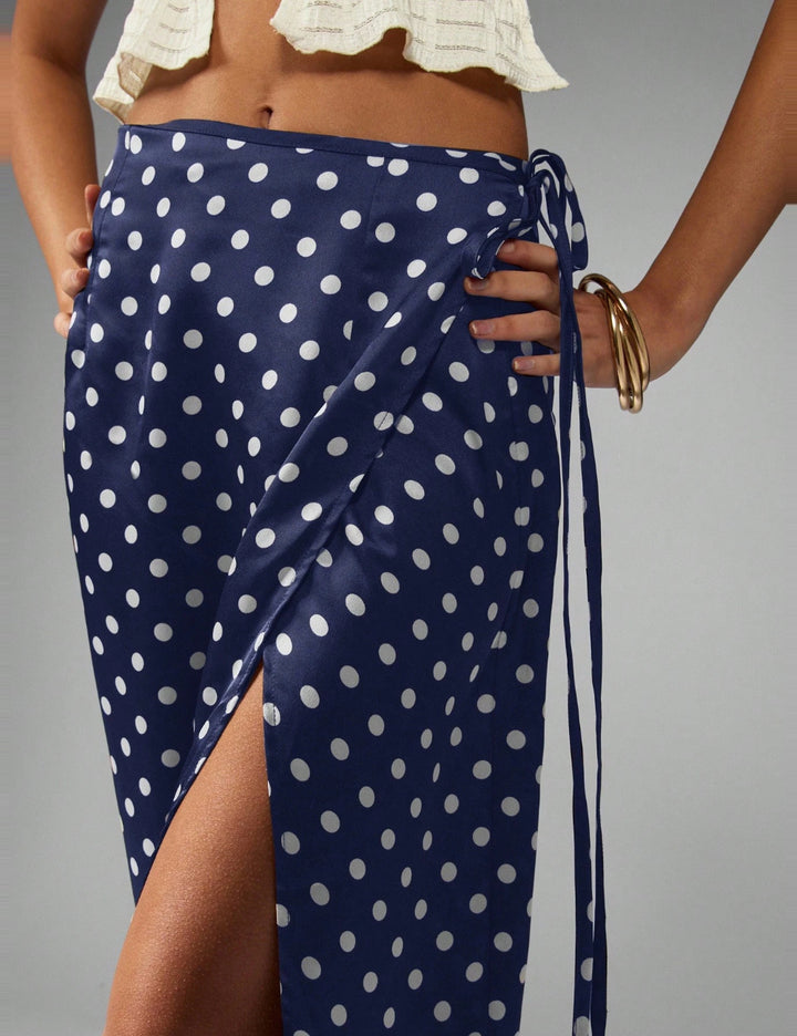 Shein Missguided midi szoknya, kék