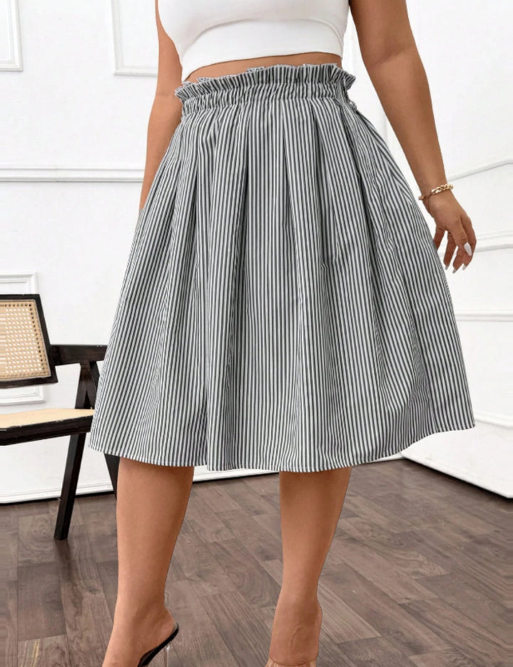 Shein Curve+ midi szoknya, vegyes színek