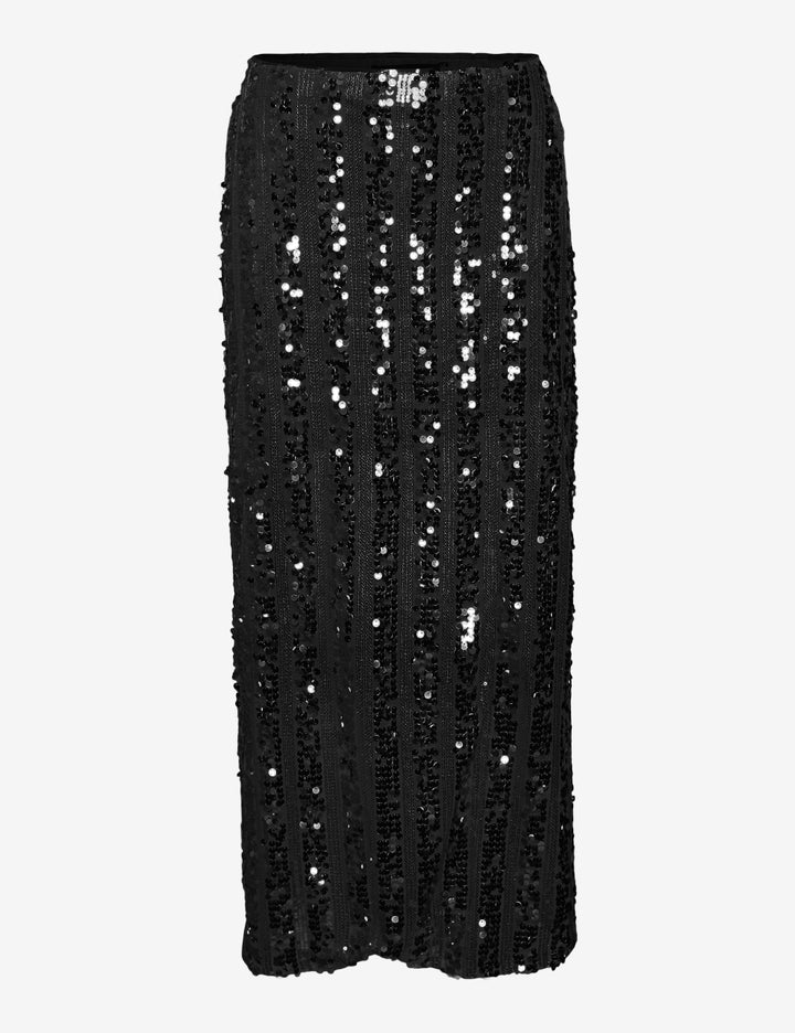 Vero Moda midi szoknya, fekete