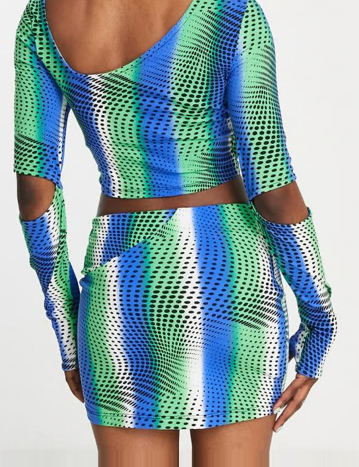 ASOS mini szoknya, többszínű