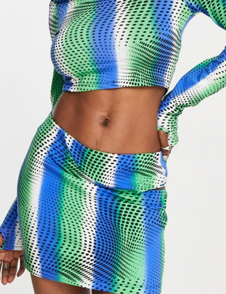 ASOS mini szoknya, többszínű