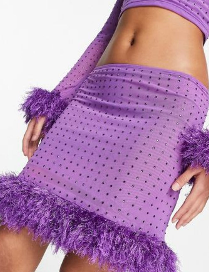 Miss Selfridge mini szoknya, lila