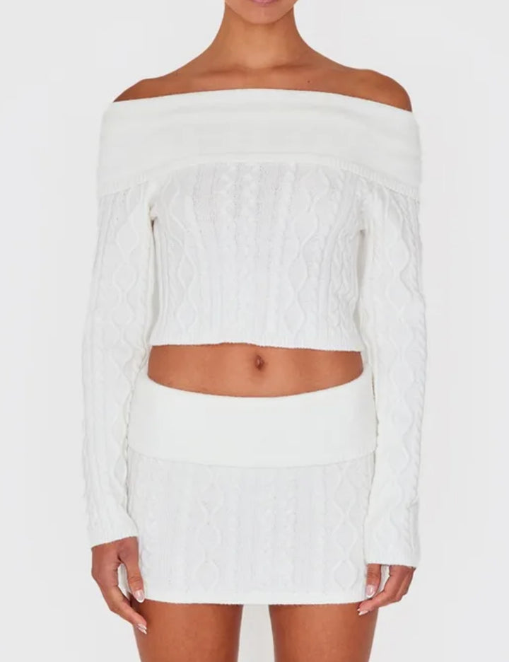 PRETTYLITTLETHING miniszoknya, fehér