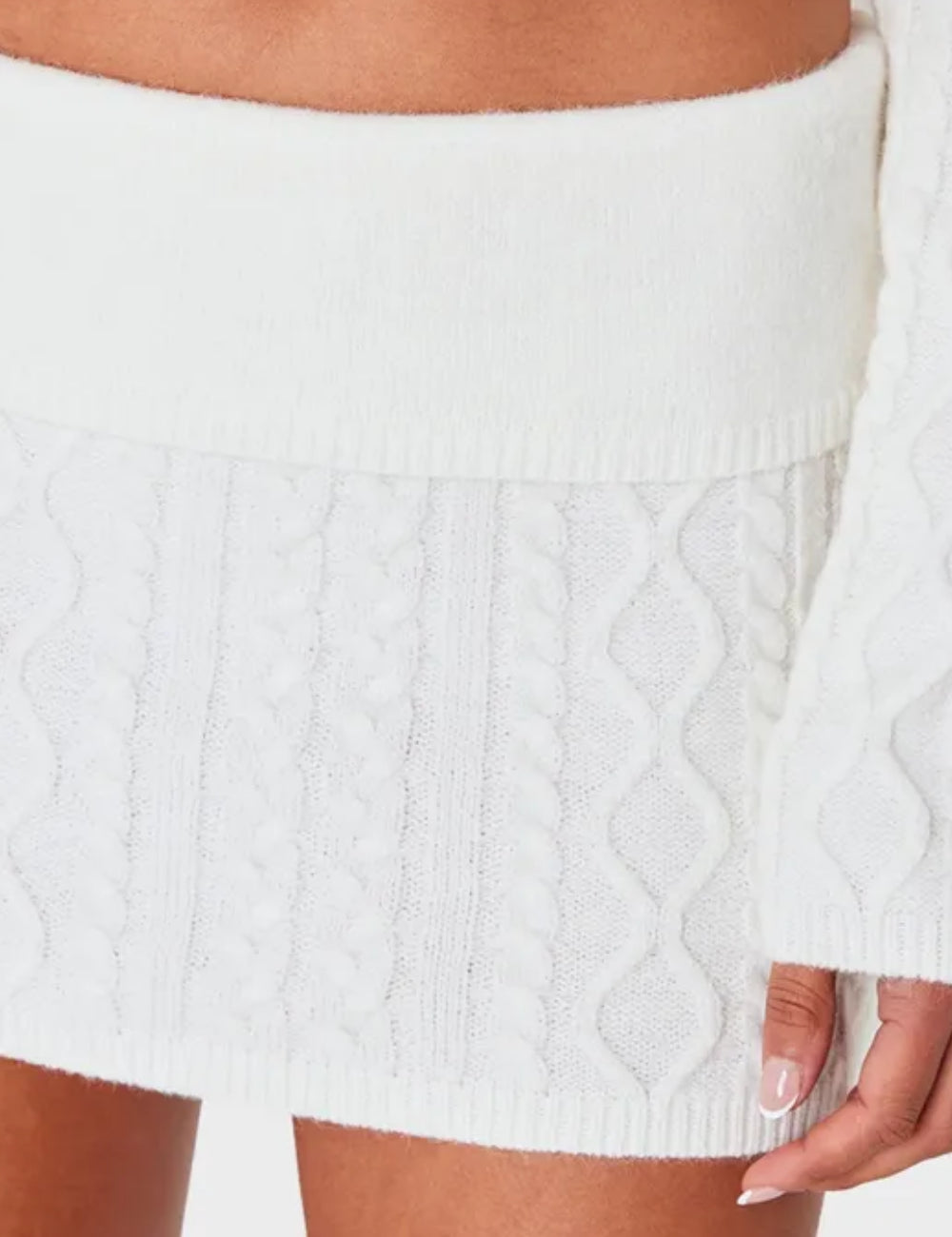 PRETTYLITTLETHING miniszoknya, fehér