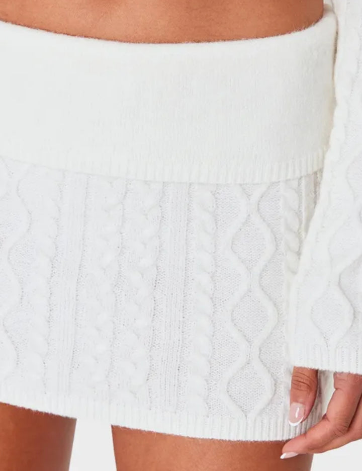 PRETTYLITTLETHING miniszoknya, fehér