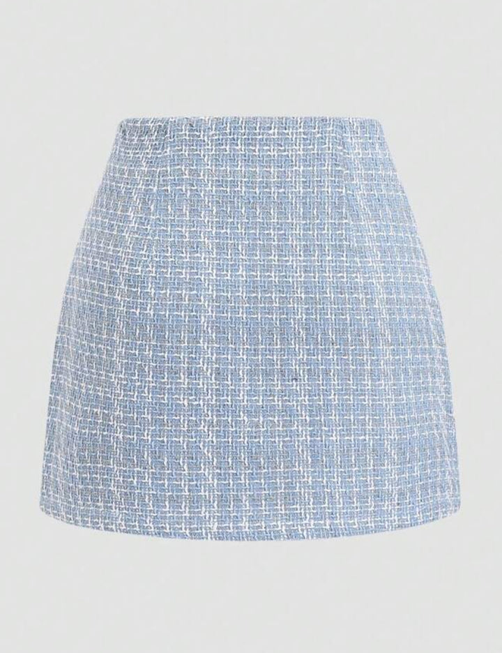 Shein mini szoknya, kék