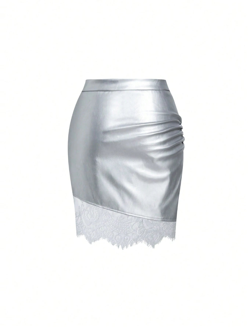 Fustă mini SHEIN, argintiu