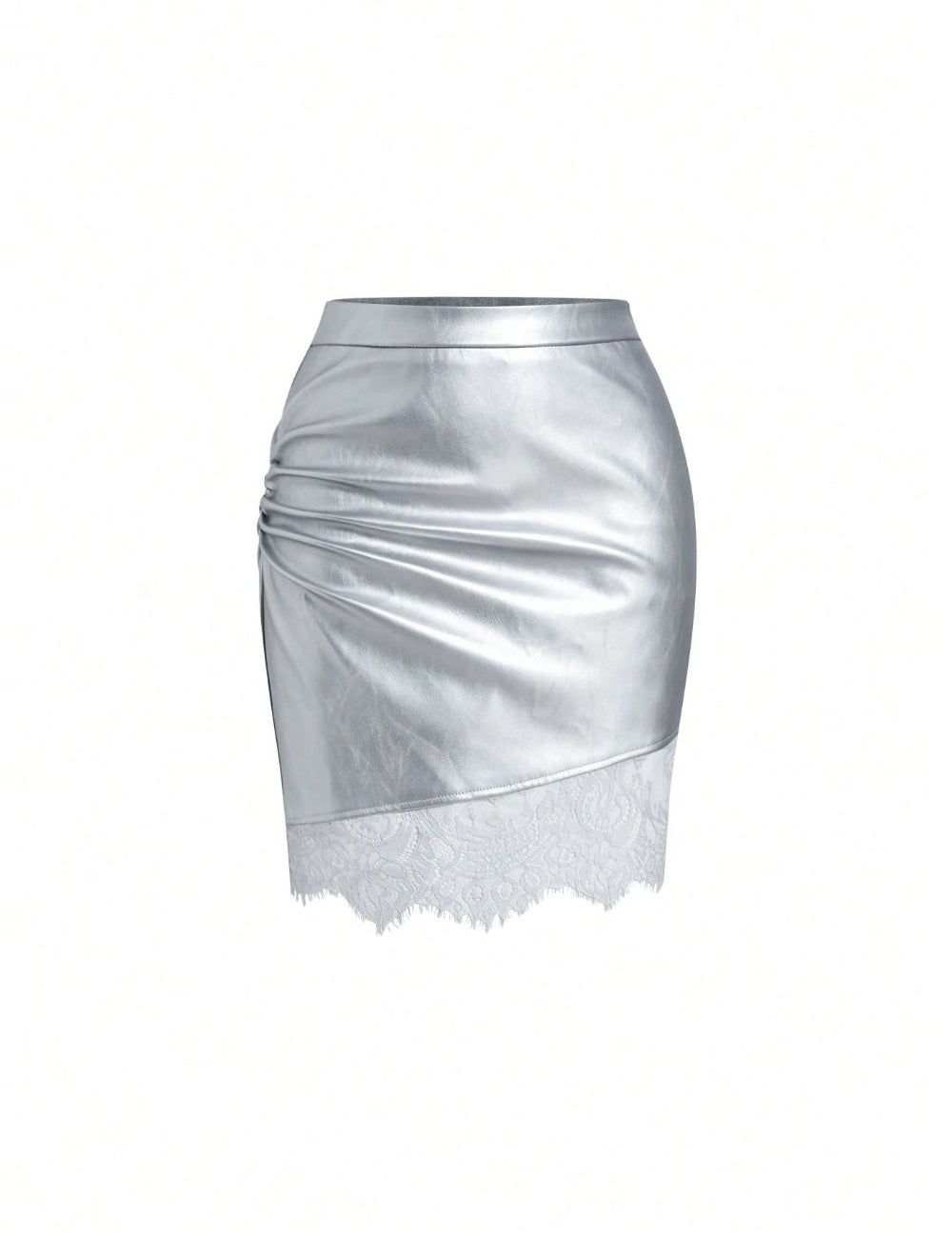 Fustă mini SHEIN, argintiu