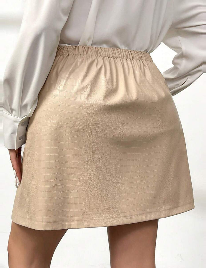 Shein miniszoknya, krémszínű