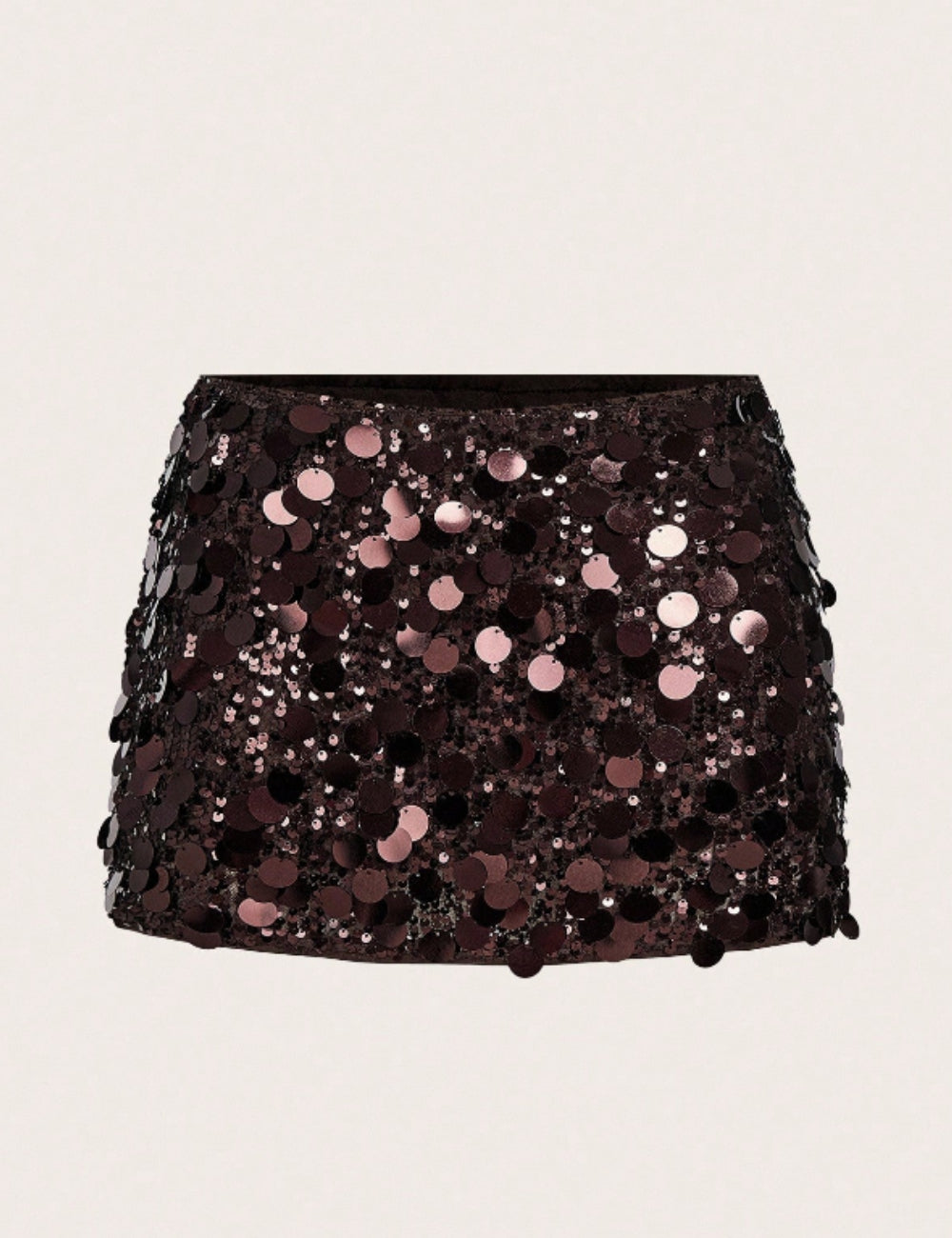 Shein miniszoknya, barna