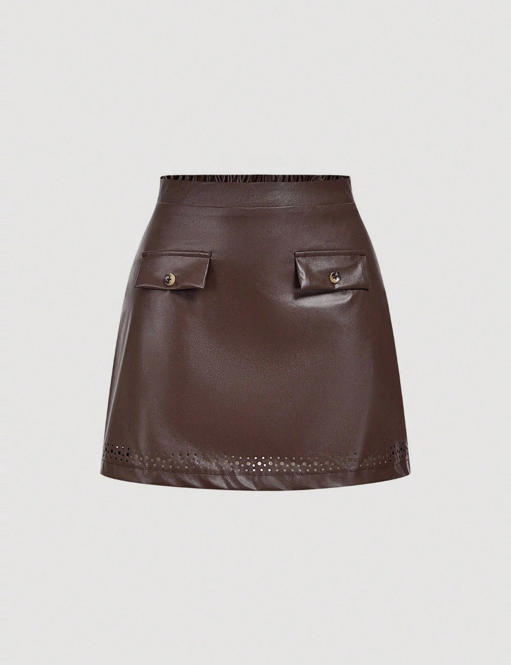 Shein miniszoknya, barna